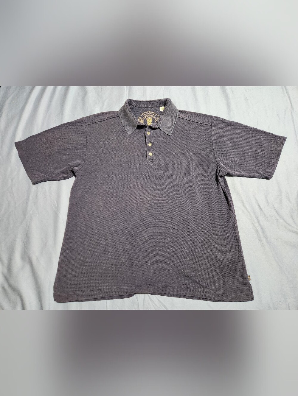 Tommy Bahama Silk Cotton Blend Purple Polo Shirt XL